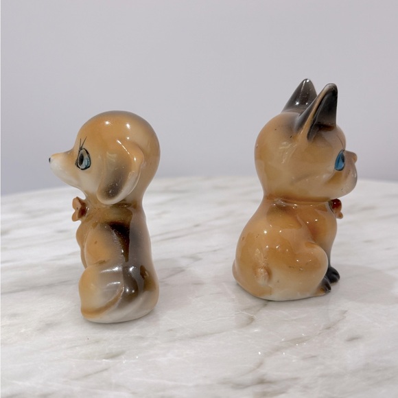 Vintage mid century modern Ceramic Dog Figurines from Japan 1950s 1960s - Picture 7 of 8